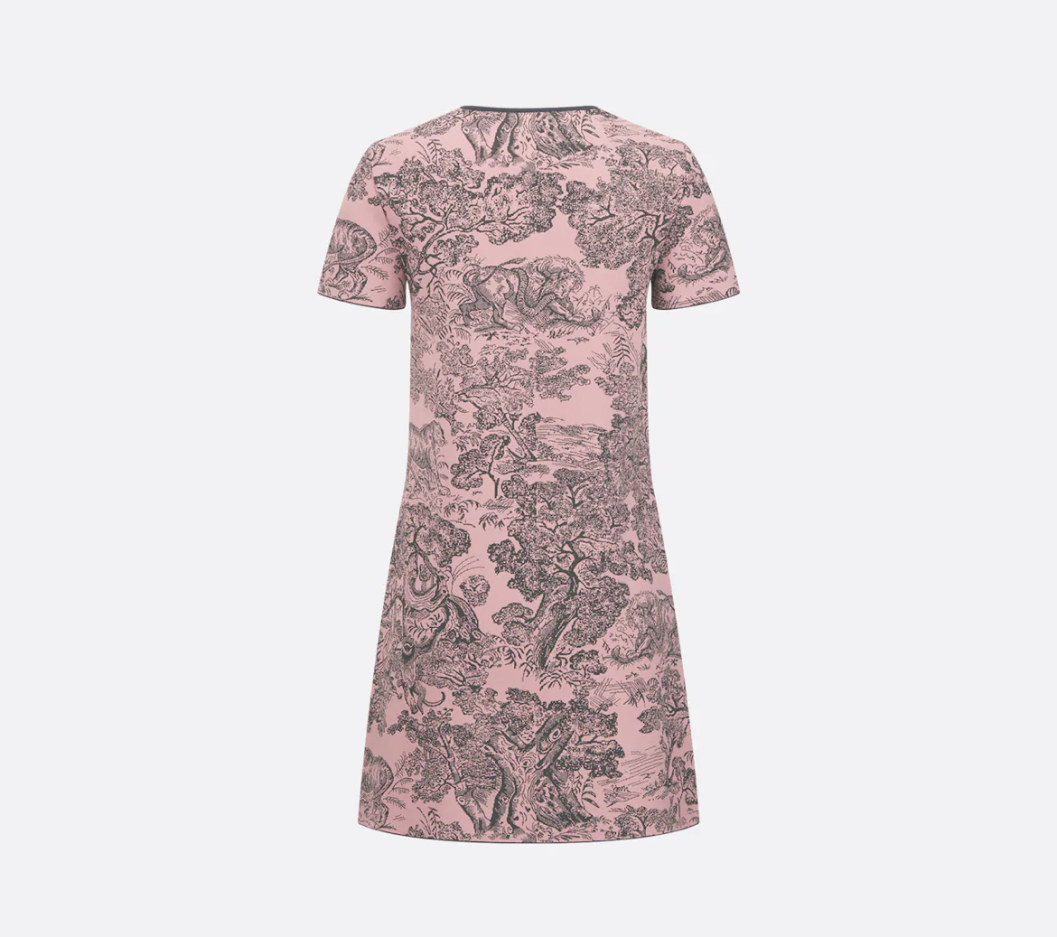 dioriviera short dress Christian Dior Dioriviera Short Flared Dress in White and Navy Blue Toile  de Jouy  UFO No More