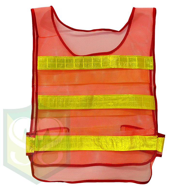 LD" Reflective Vest 3-line (GREEN / ORANGE)
