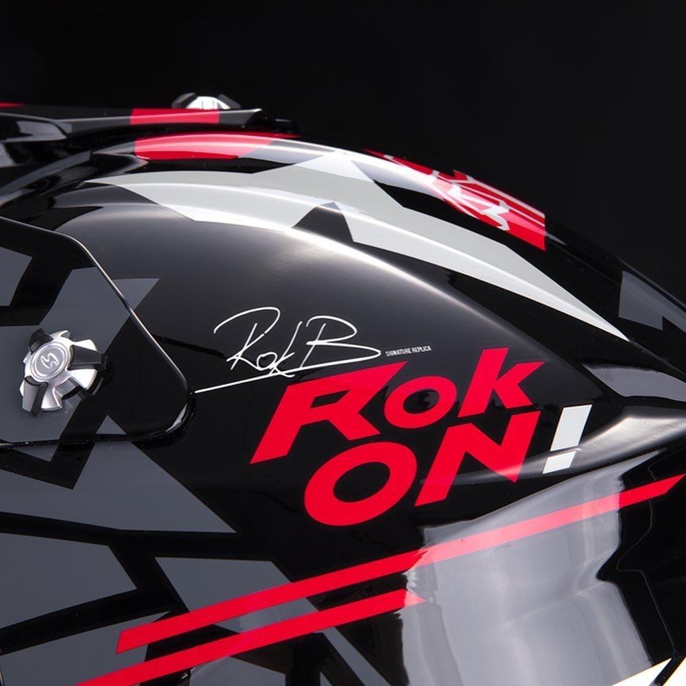 SCORPION VX-16 ROK BAGOROS BLACK RED 選手 彩繪 黑紅  越野帽