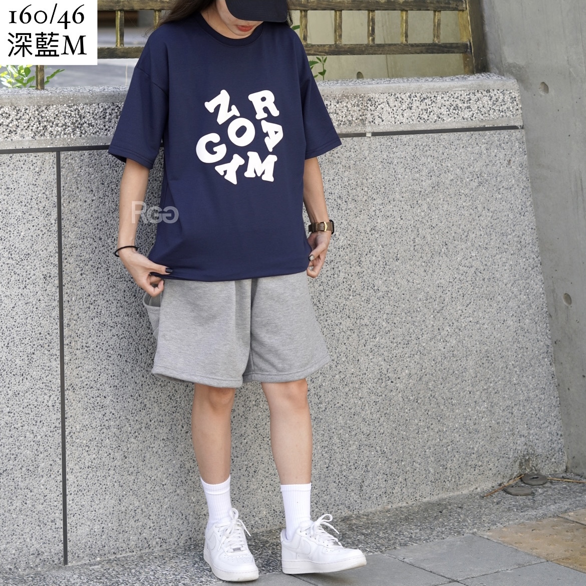 #80260 發泡 Norgyma 字母 短T