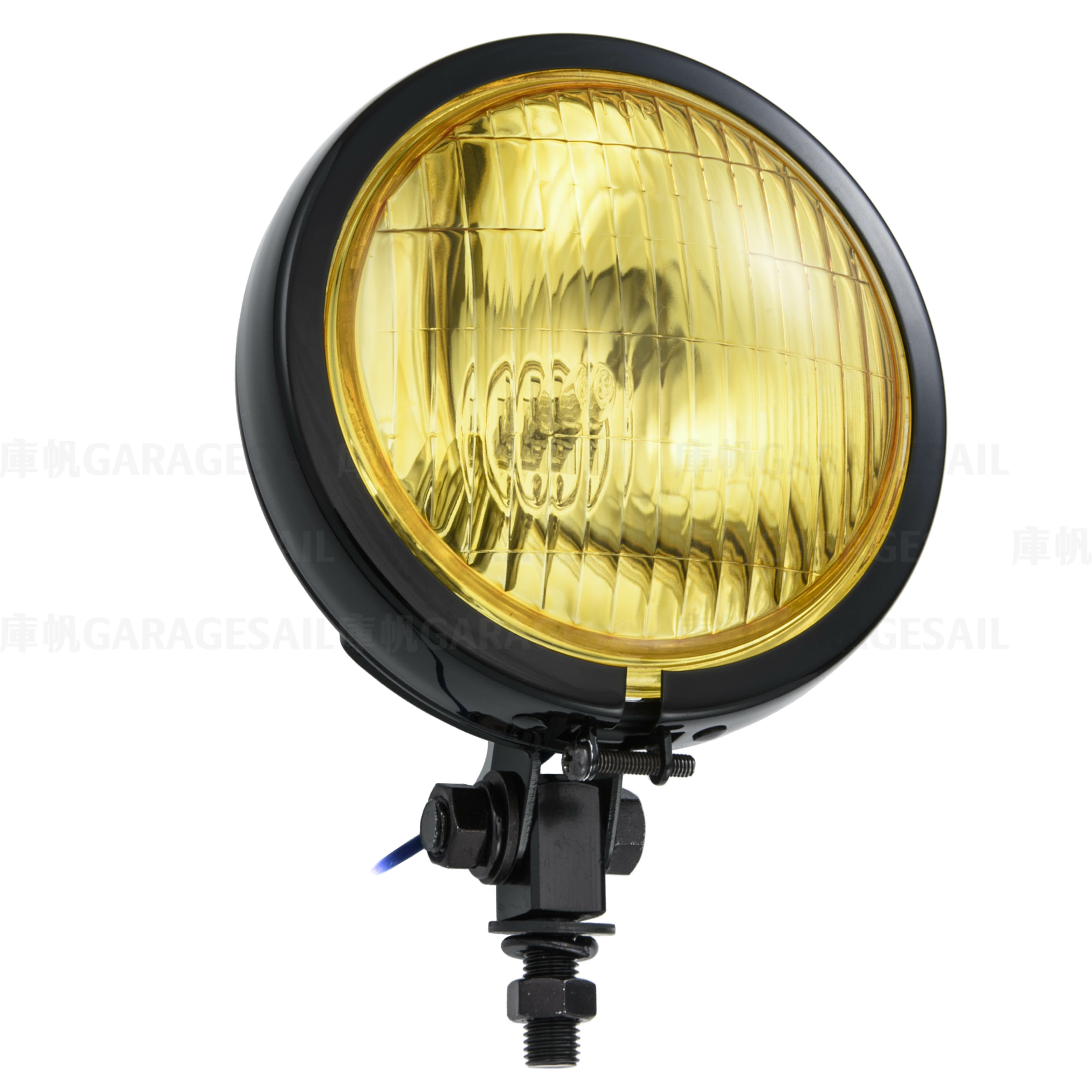 4.5吋圓 薄型 下鎖式 大燈 亮黑