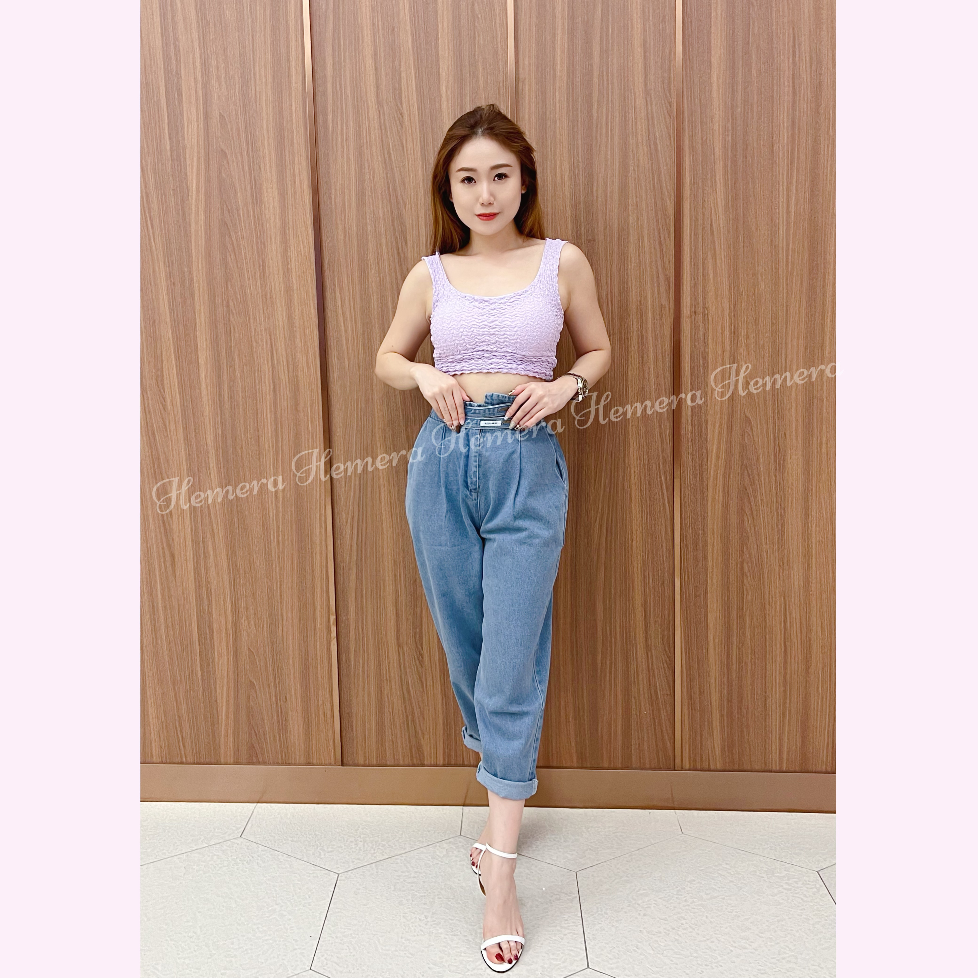 TP23S0733 粒粒雪糕感短版背心