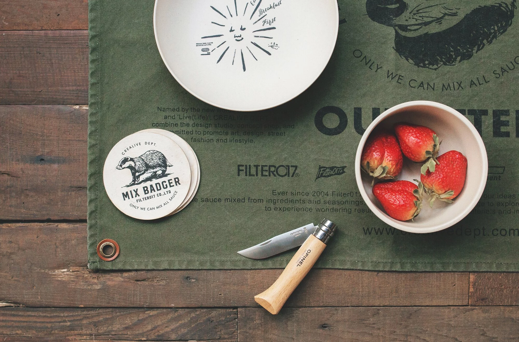 【Filter017】CREALIVE DEPT. Canvas Banner Placement 帆布掛旗/餐墊