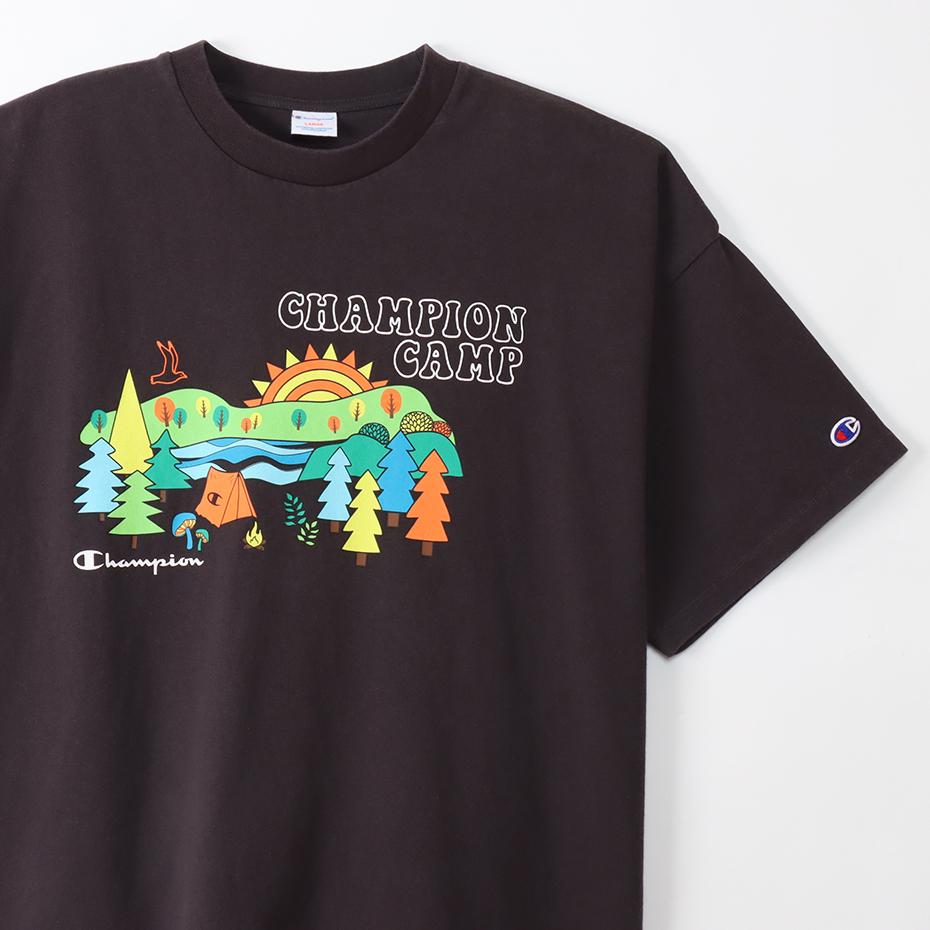 男款-CASUAL 美式復古印花短袖TEE-黑色（C3-X306-090）