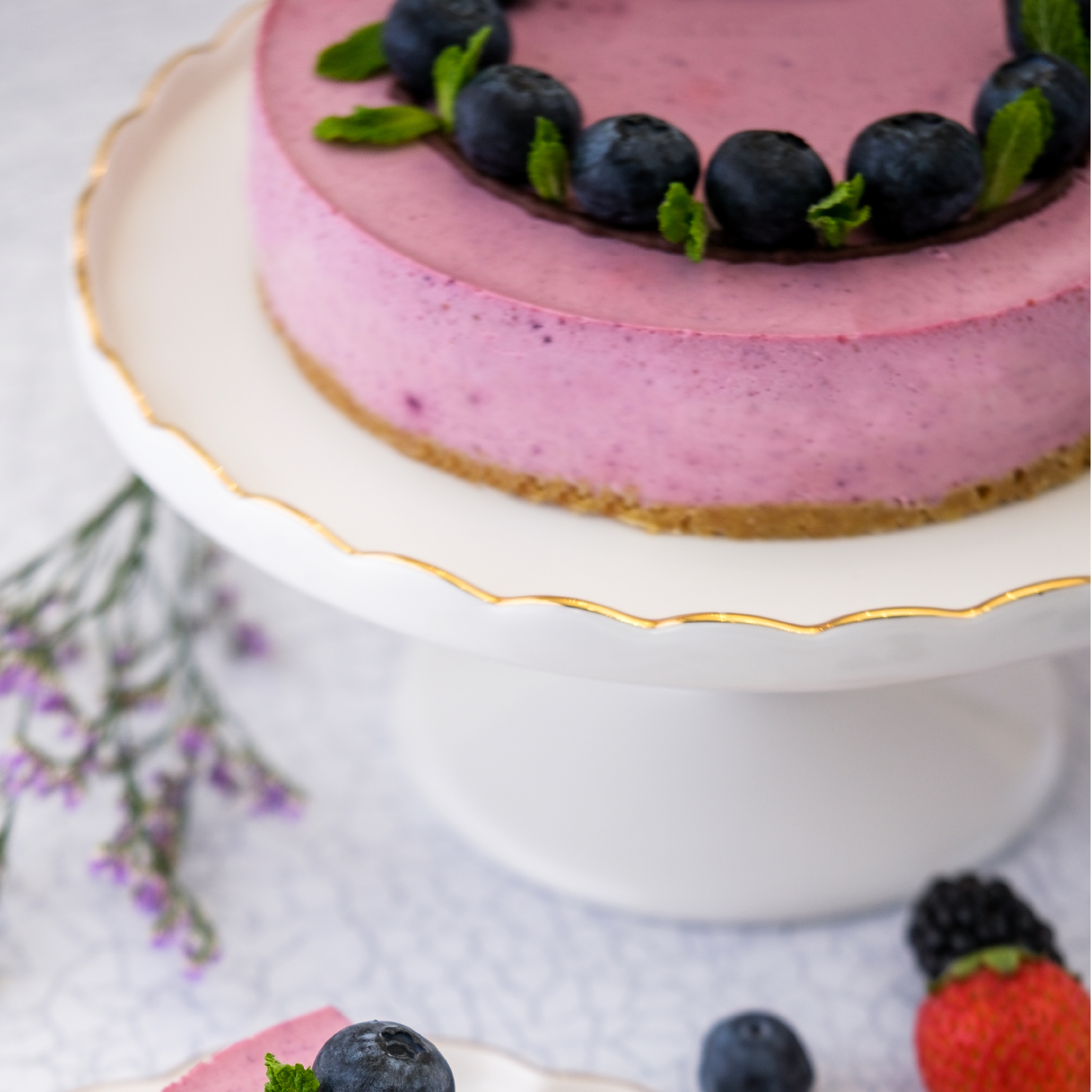 SuperBerry Greek Yogurt Cheese Cake