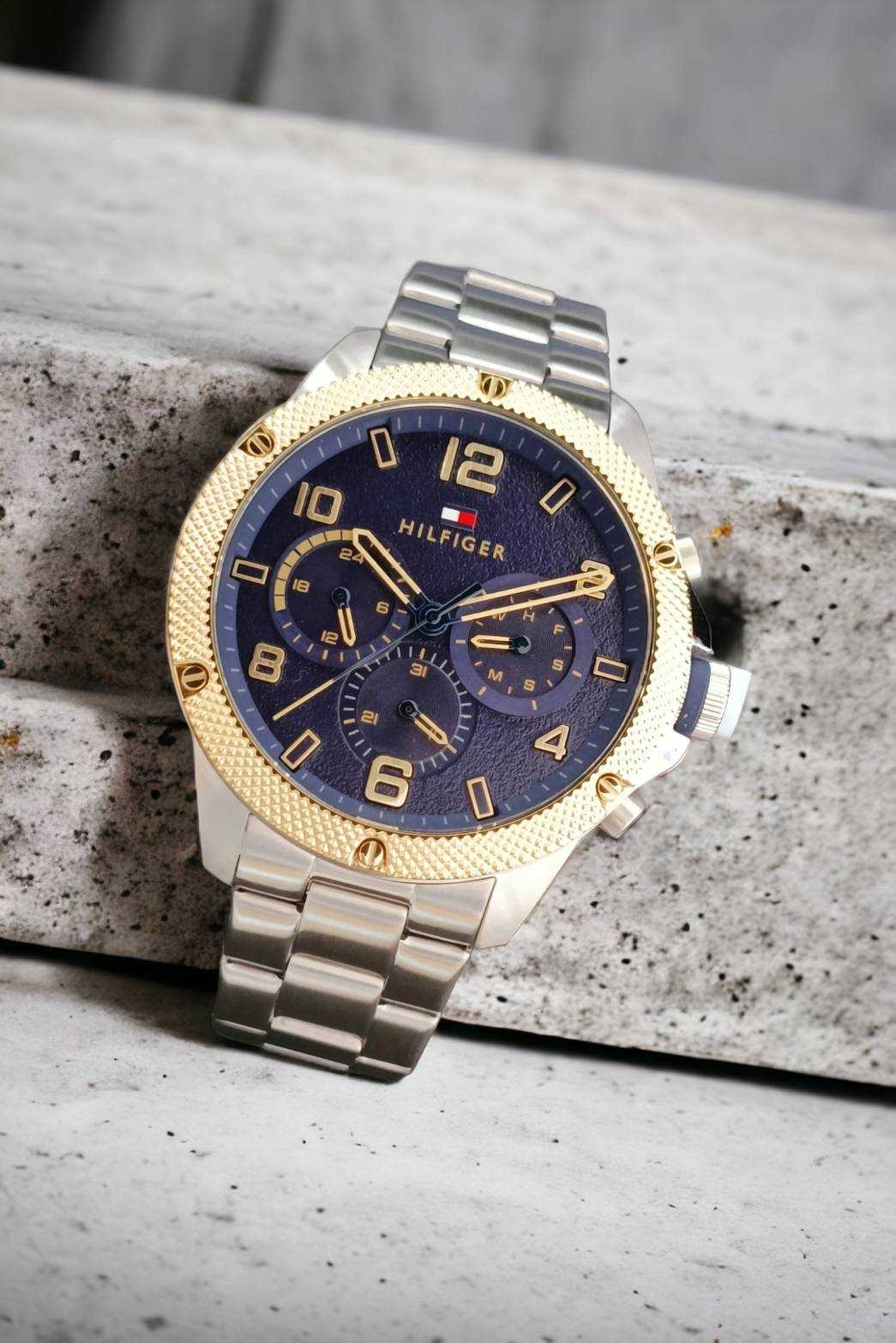 【Tommy Hilfiger】復古時尚大刻度男腕錶1792031 46mm 現代鐘錶