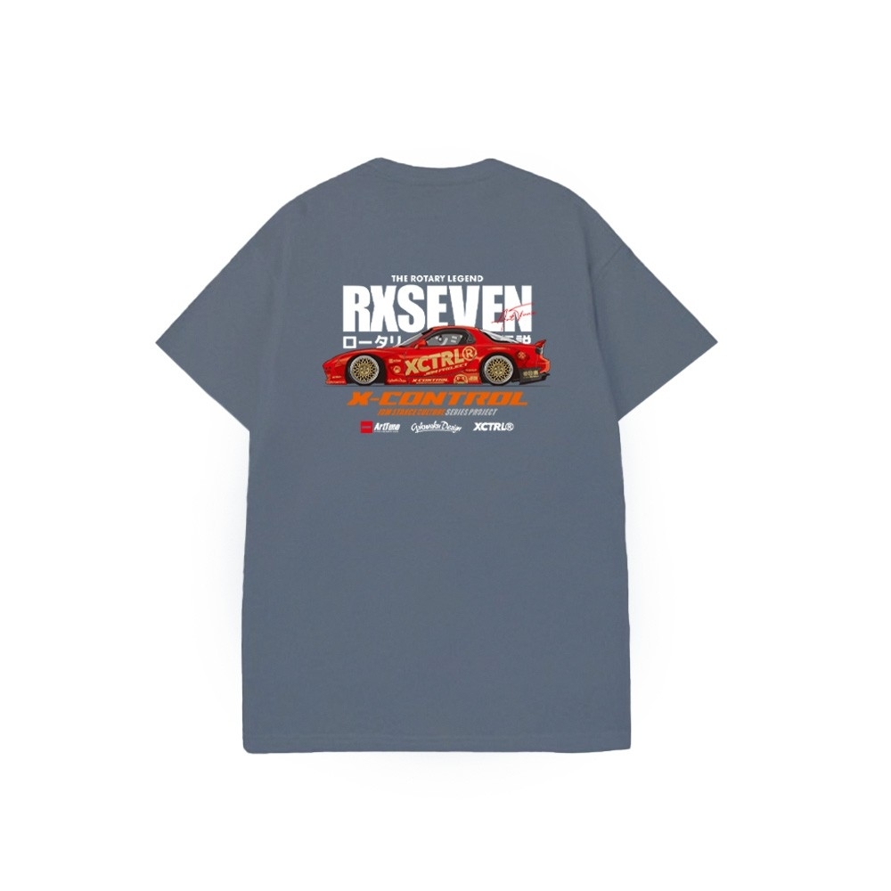 XCTRL x Gokuraku 極楽聯名JDM-A計畫短T-灰藍