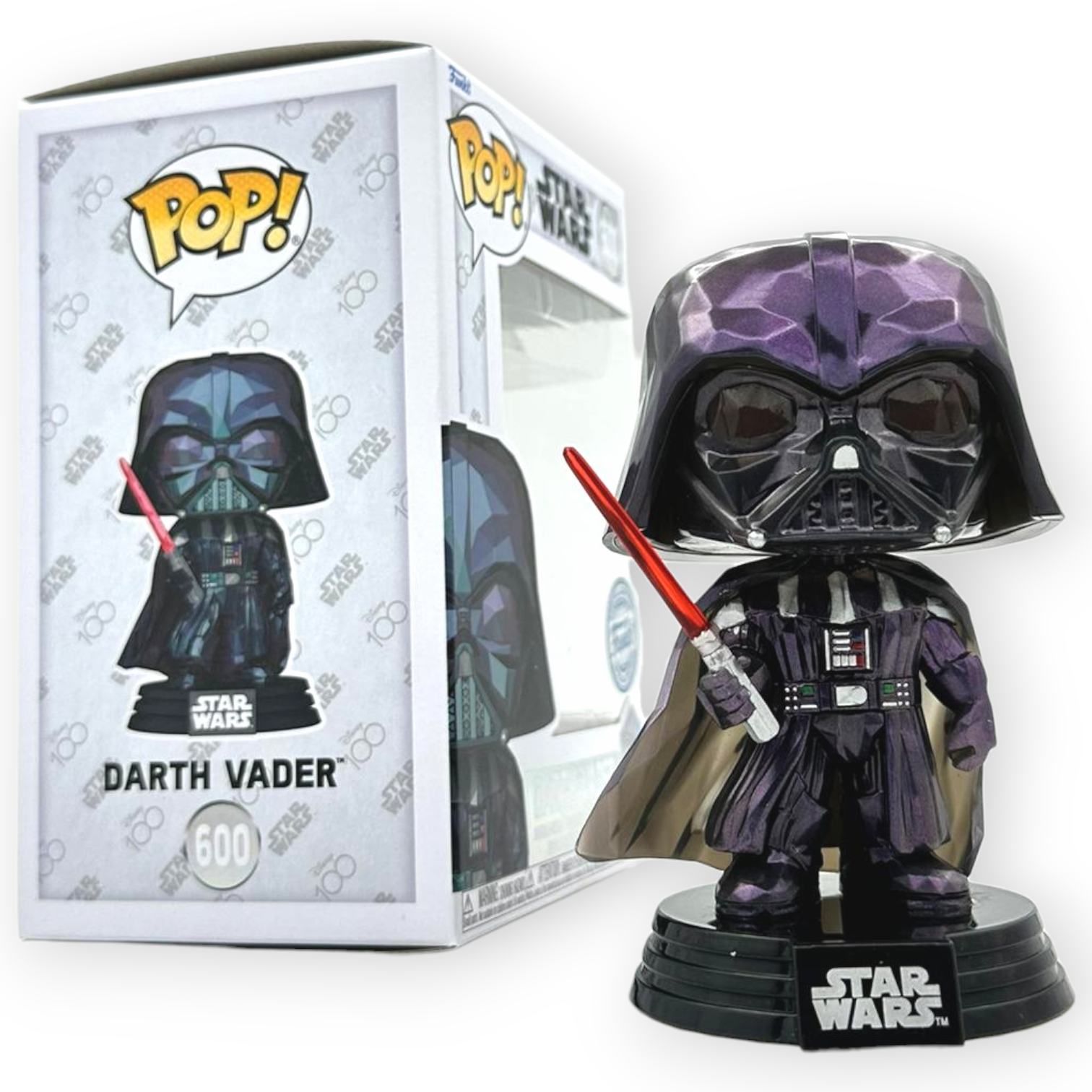 FUNKO POP<迪士尼100週年_星球大戰StarWars>黑武士(鑽石切割版)-No.600