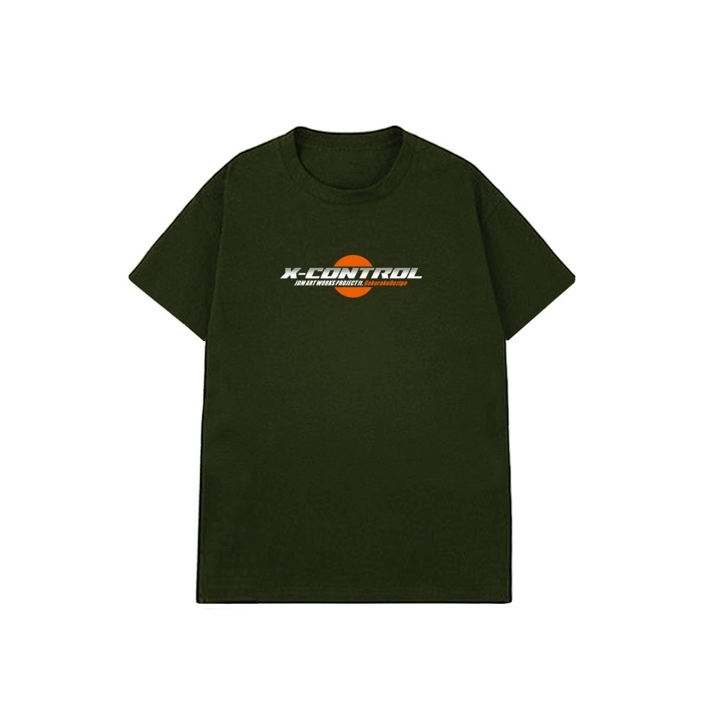 XCTRL x Gokuraku 極楽聯名JDM-B計畫短T-軍綠
