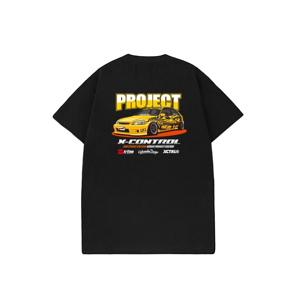 XCTRL x Gokuraku 極楽聯名JDM-B計畫短T-黑