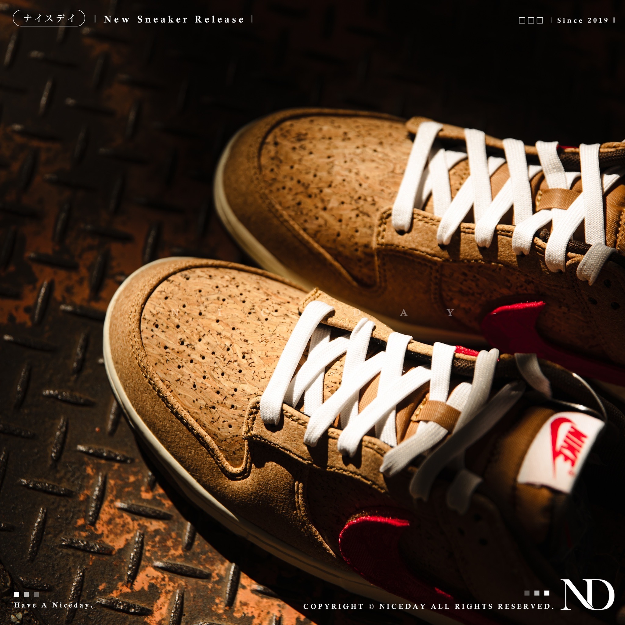 NICEDAY 代購Nike Dunk Low x CLOT Cork 軟木塞20週年陳冠