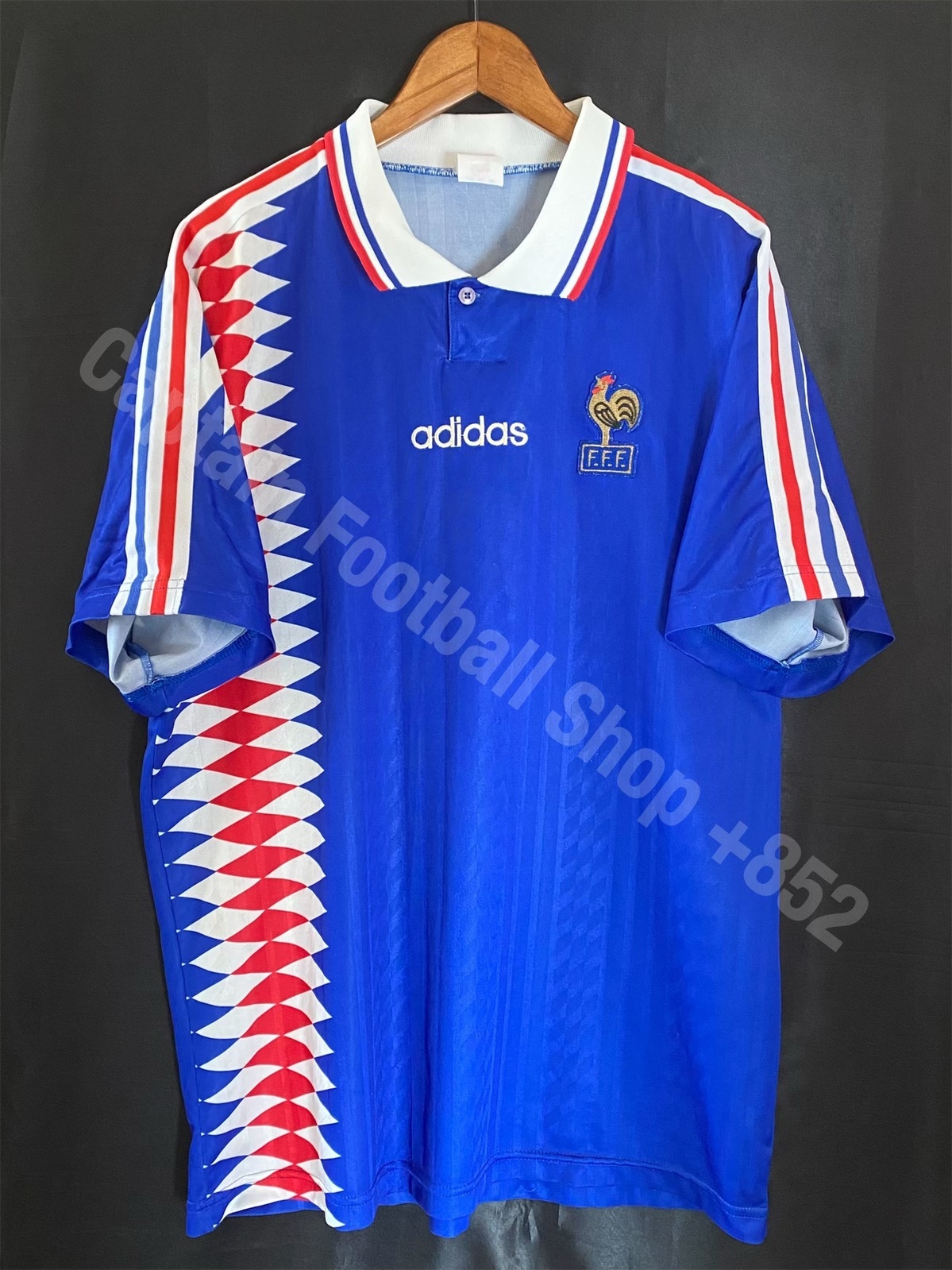 France 1994-1995 Home Official Shirt #14 Zidane Debut game