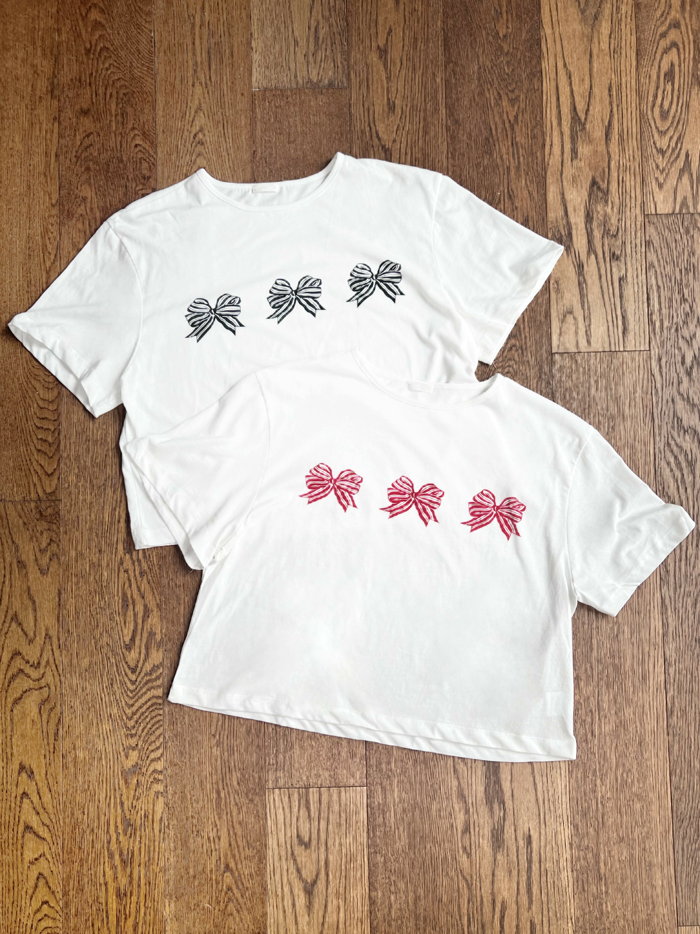 蝴蝶印花棉質tee