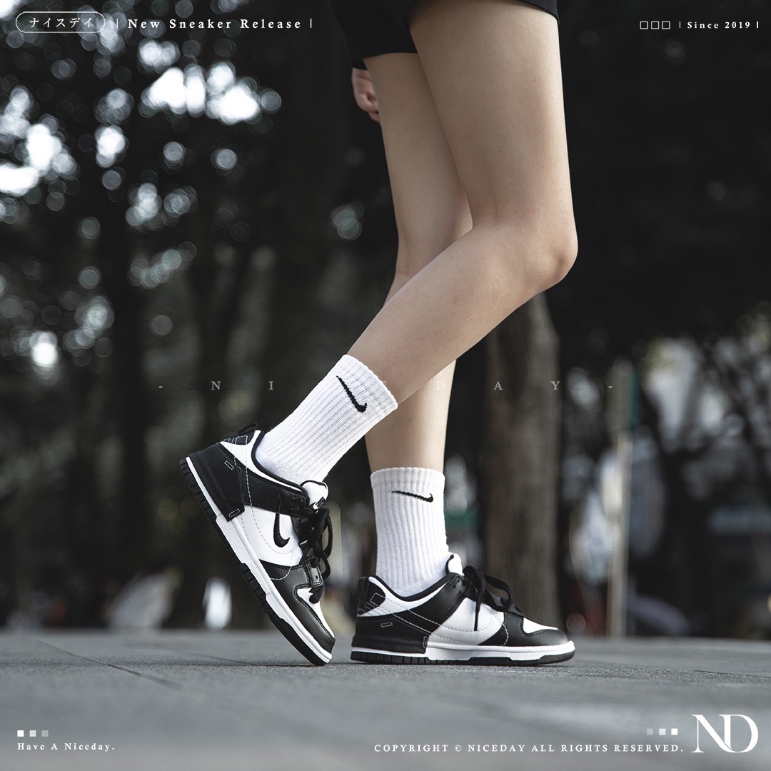 NICEDAY 現貨 Nike Dunk Low Disrupt 2 解構 黑白 熊貓 女款 DV4024-002