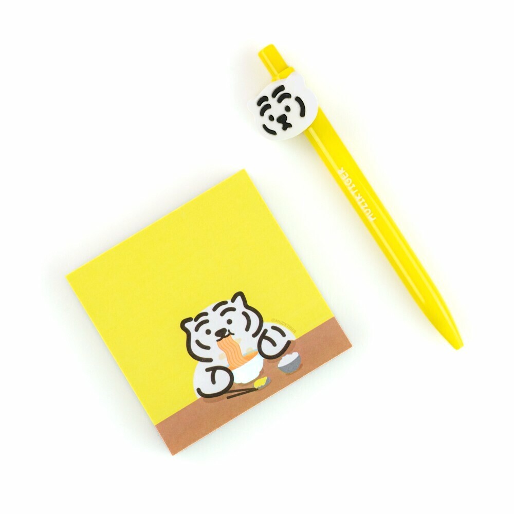 Muzik Tiger Sticky Note－Noodle Tiger (Korean Stationery Brand)