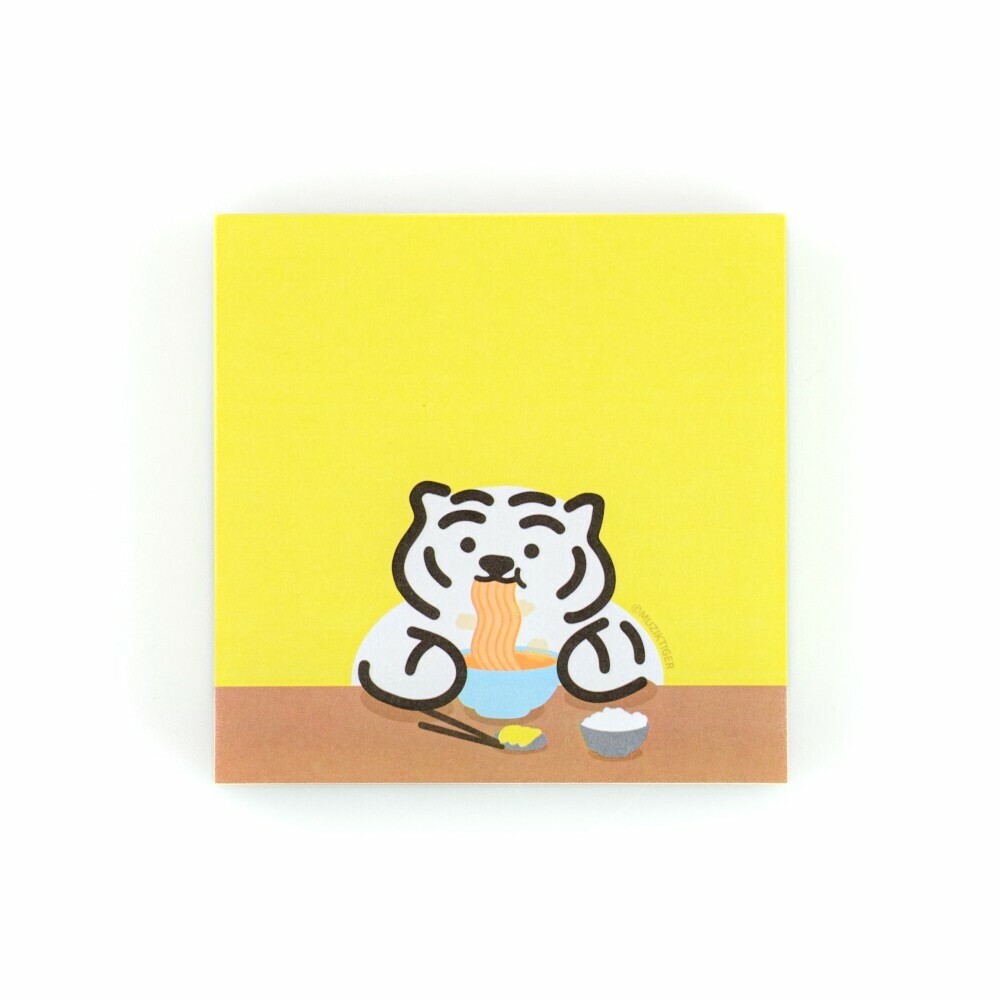 Muzik Tiger Sticky Note－Noodle Tiger (Korean Stationery Brand)