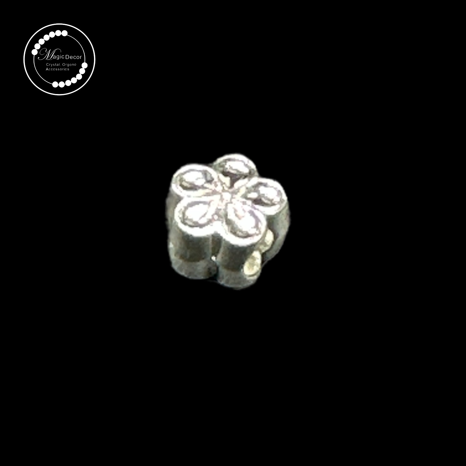 240217 - C75 白銀電鍍立體櫻花隔珠1粒