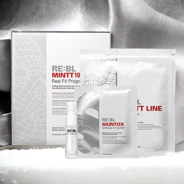 韓國RE：BL MINTT 100無針埋線面膜 🌹套裝包括：埋線面膜3片+安瓶噴霧1支+抗皺面膜3片🌹（3次裝）