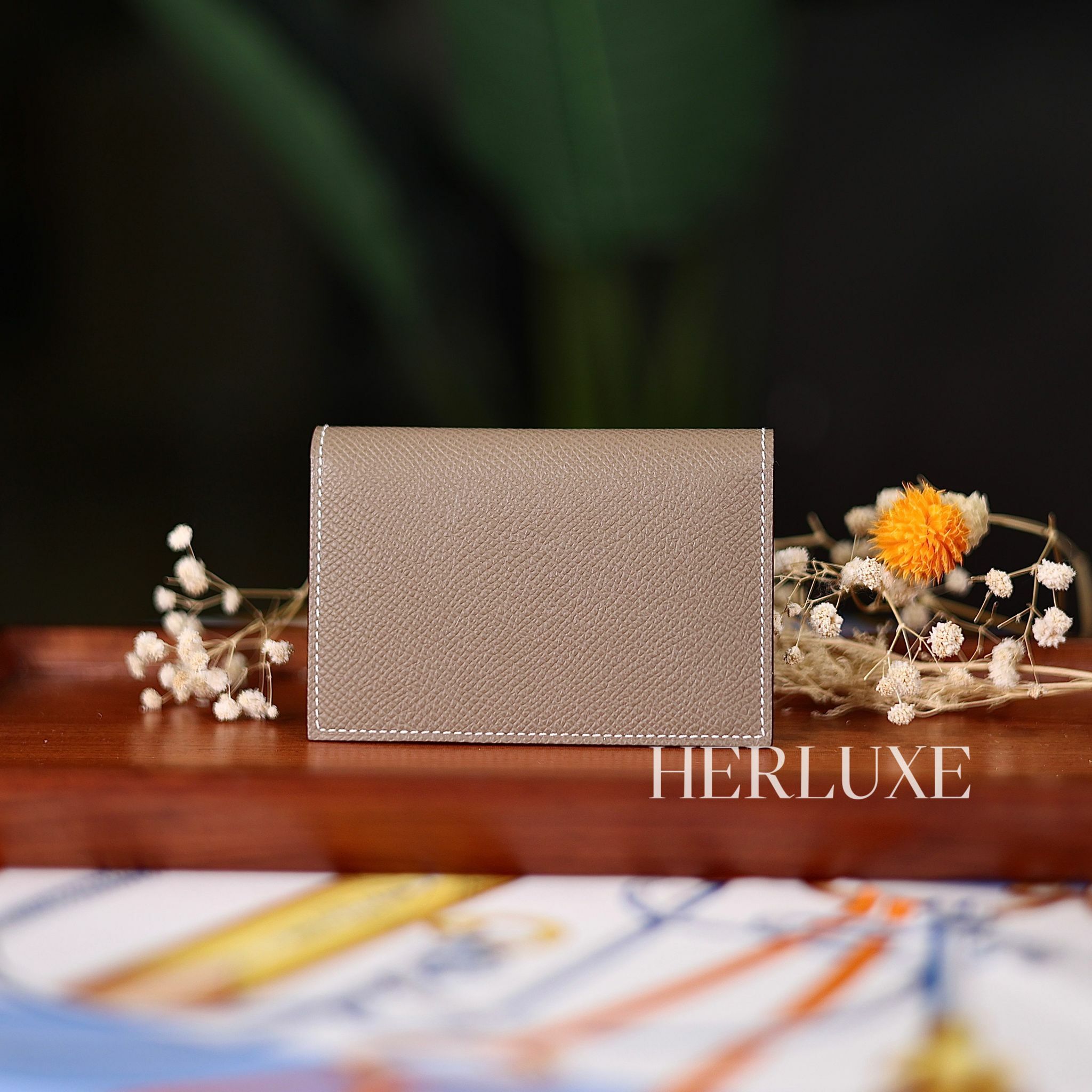 MC2 euclide 4CC card holder 18 etoupe