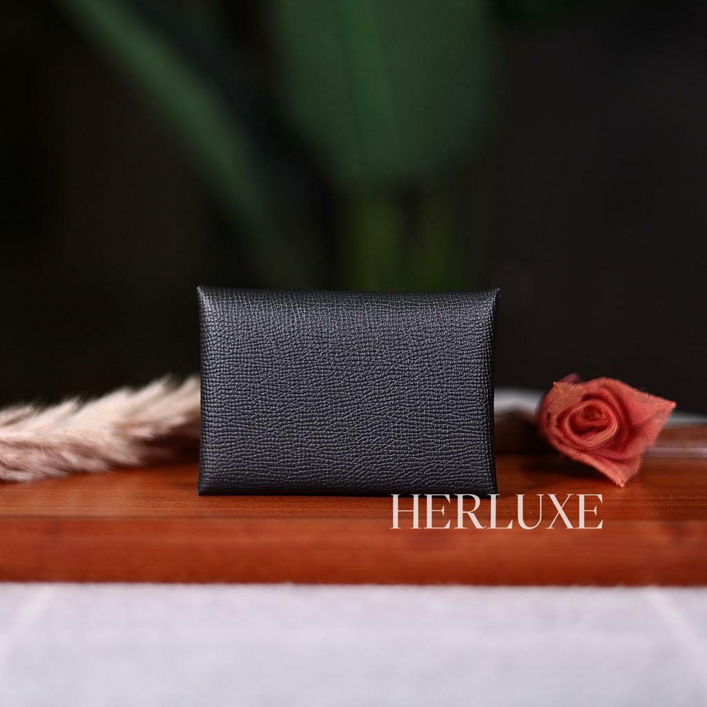 Calvi duo card holder 89 noir epsom