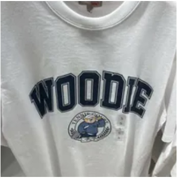 [S] SPAO SPRPD25C91-RE WOODY UNISEX TENNIS GRAPHIC SHORT SLEEVE TEE,WHITE, SPRPD37C91-00 (SSP16)