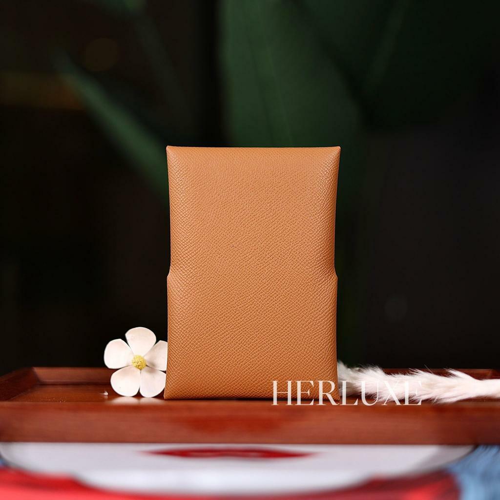 Calvi duo card holder 37 gold epsom