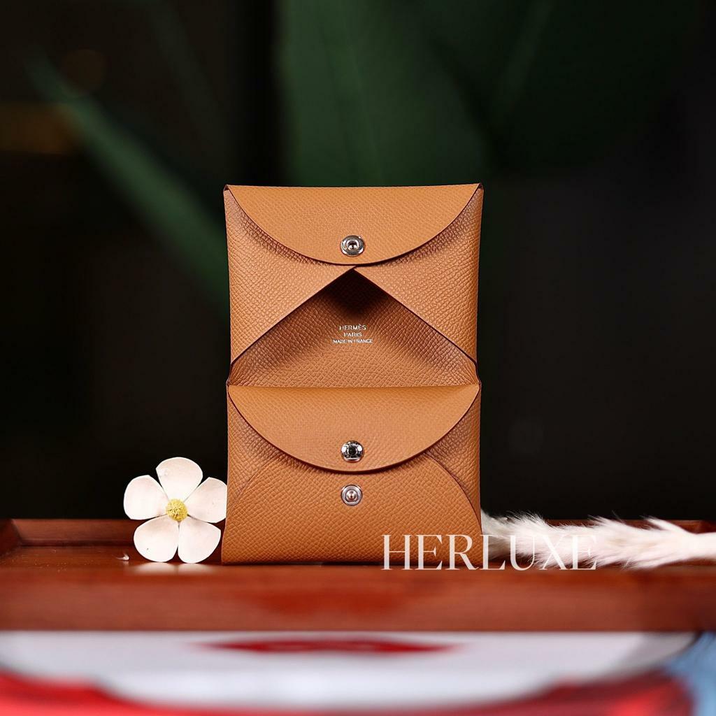 Calvi duo card holder 37 gold epsom