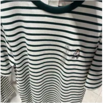 [S] SPAO WOODY STRIPE SHORT SLEEVE TEE,HUNTER, SPRSD25C22-01 (SSP20)