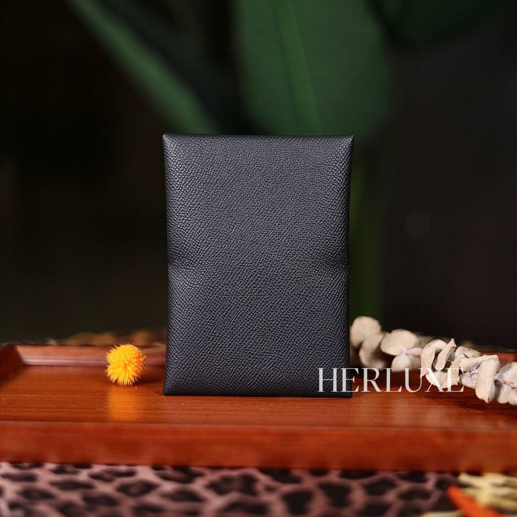 Calvi card holder 89 noir epsom