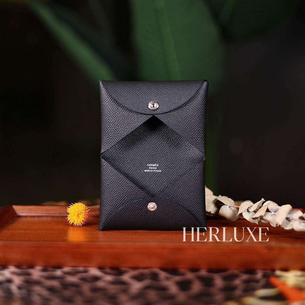 Calvi card holder 89 noir epsom