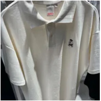 [S] SPAO WOODY POLO COLLAR SHORT SLEEVE TEE,CREAM, SPHWD24C21-01 (SSP22)