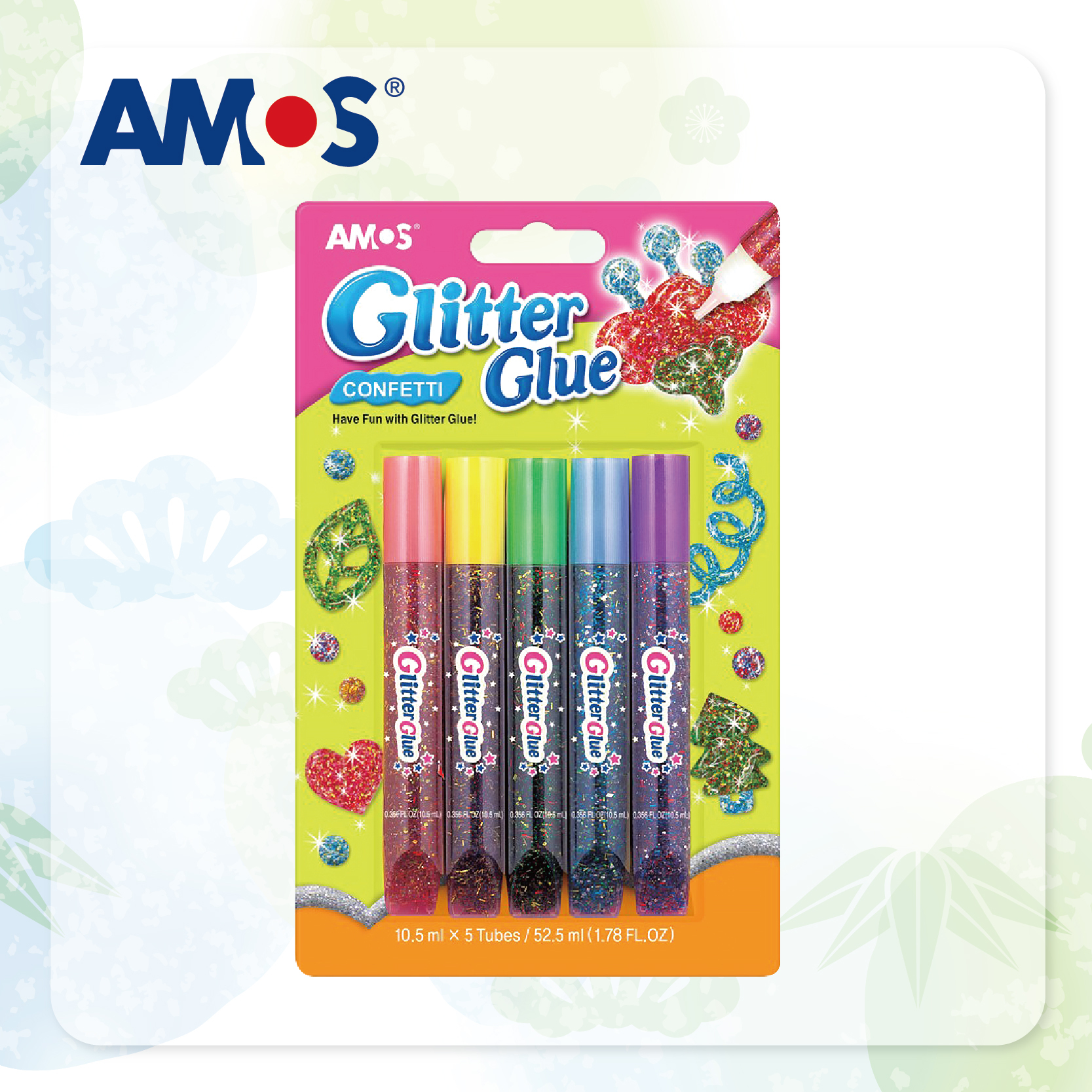 AMOS 閃爍金粉膠水 (五彩紙屑效果)