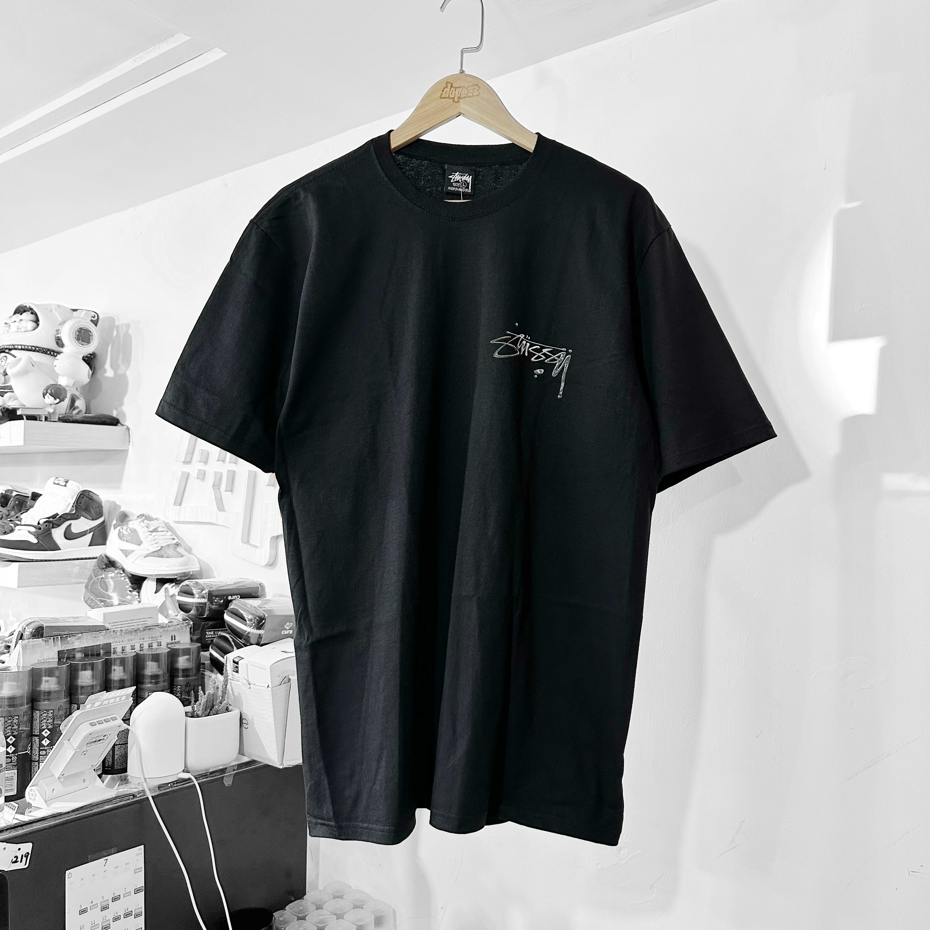 STUSSY SS23 MERCURY TEE Black