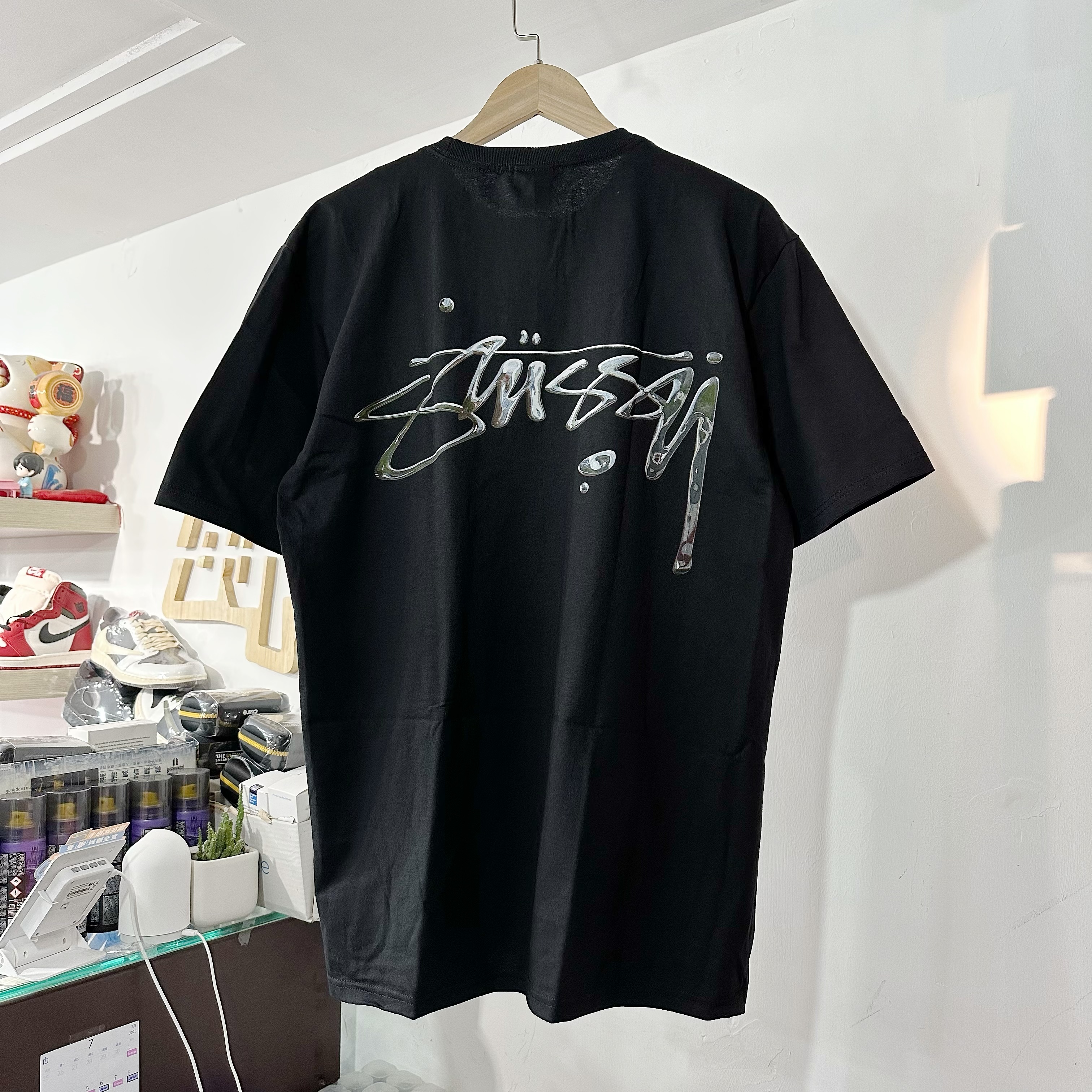 STUSSY SS23 MERCURY TEE Black