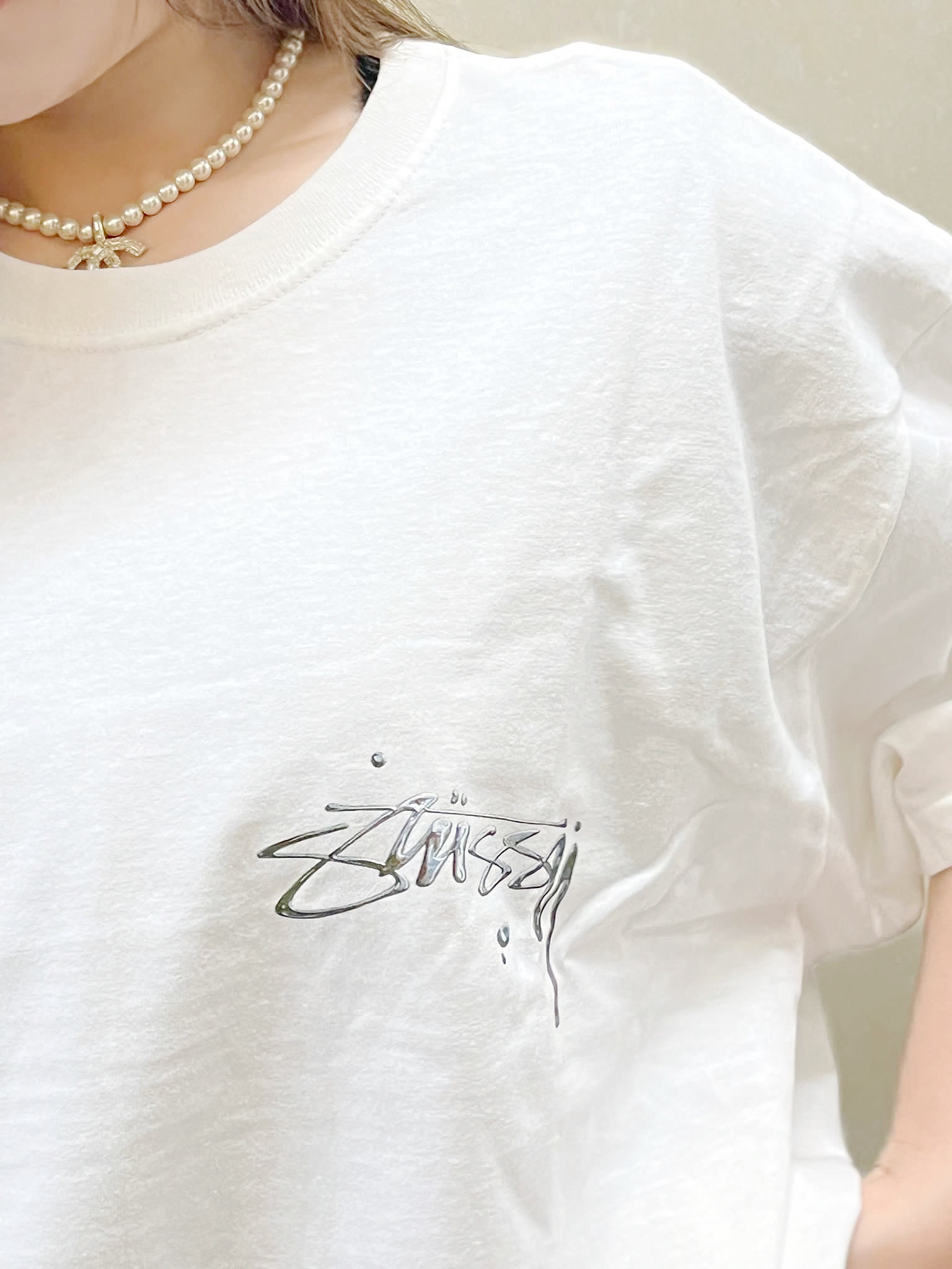 STUSSY SS23 MERCURY TEE White