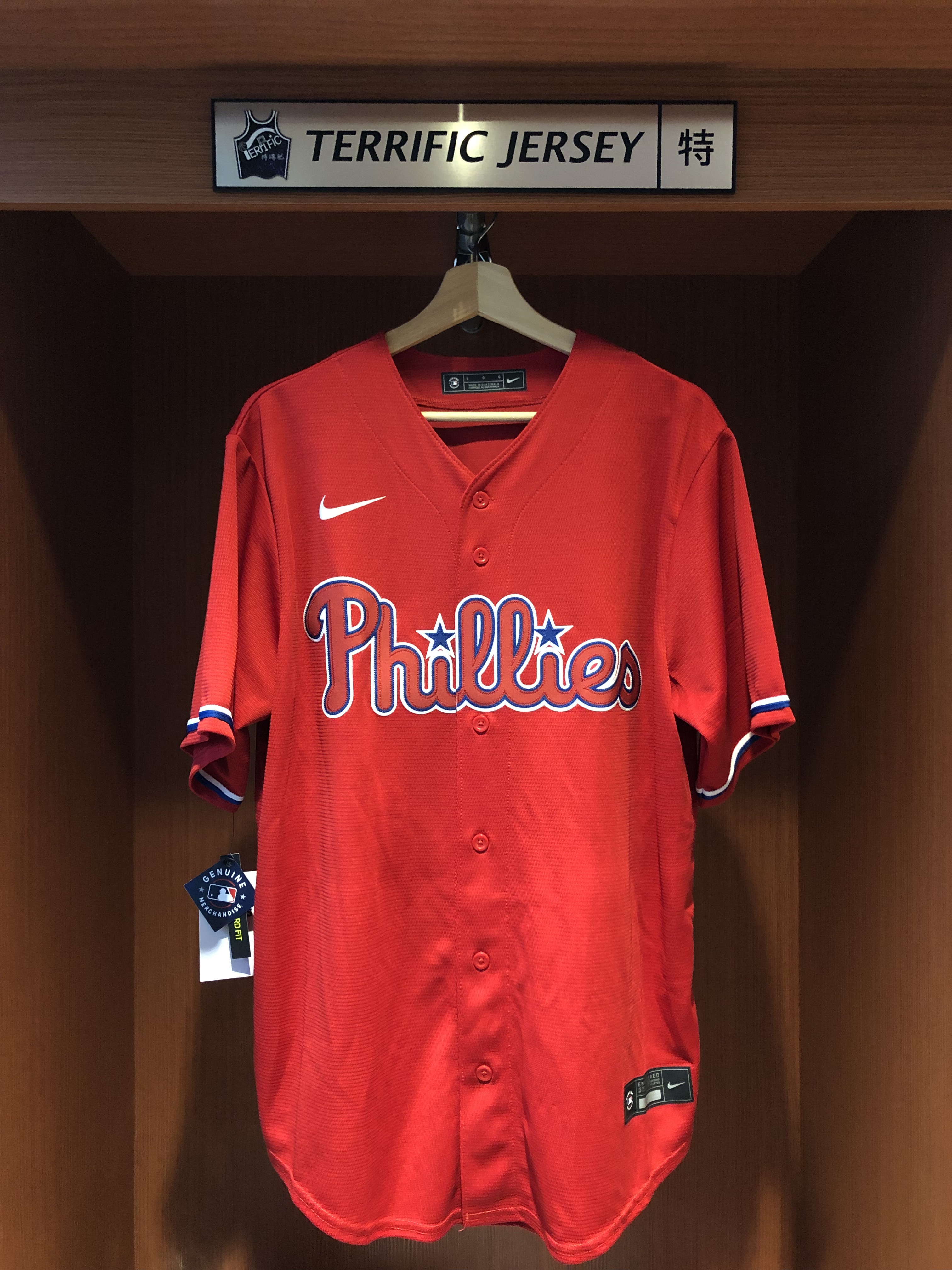 MLB球衣 Bryce Harper 費城費城人紅 Nike Replica Player Name Jersey 球迷版 熱轉印 全新