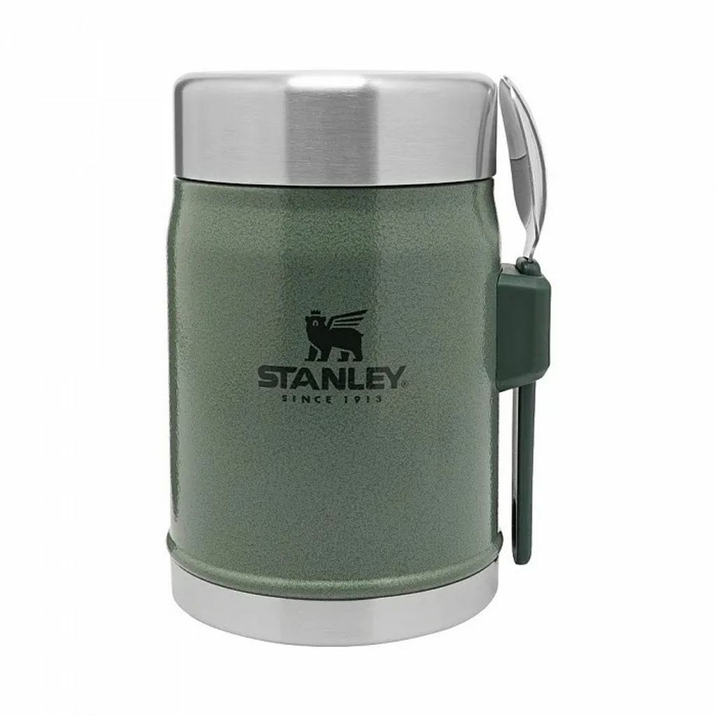 STANLEY 經典系列 真空不鏽鋼食物罐 0.4L   錘紋綠