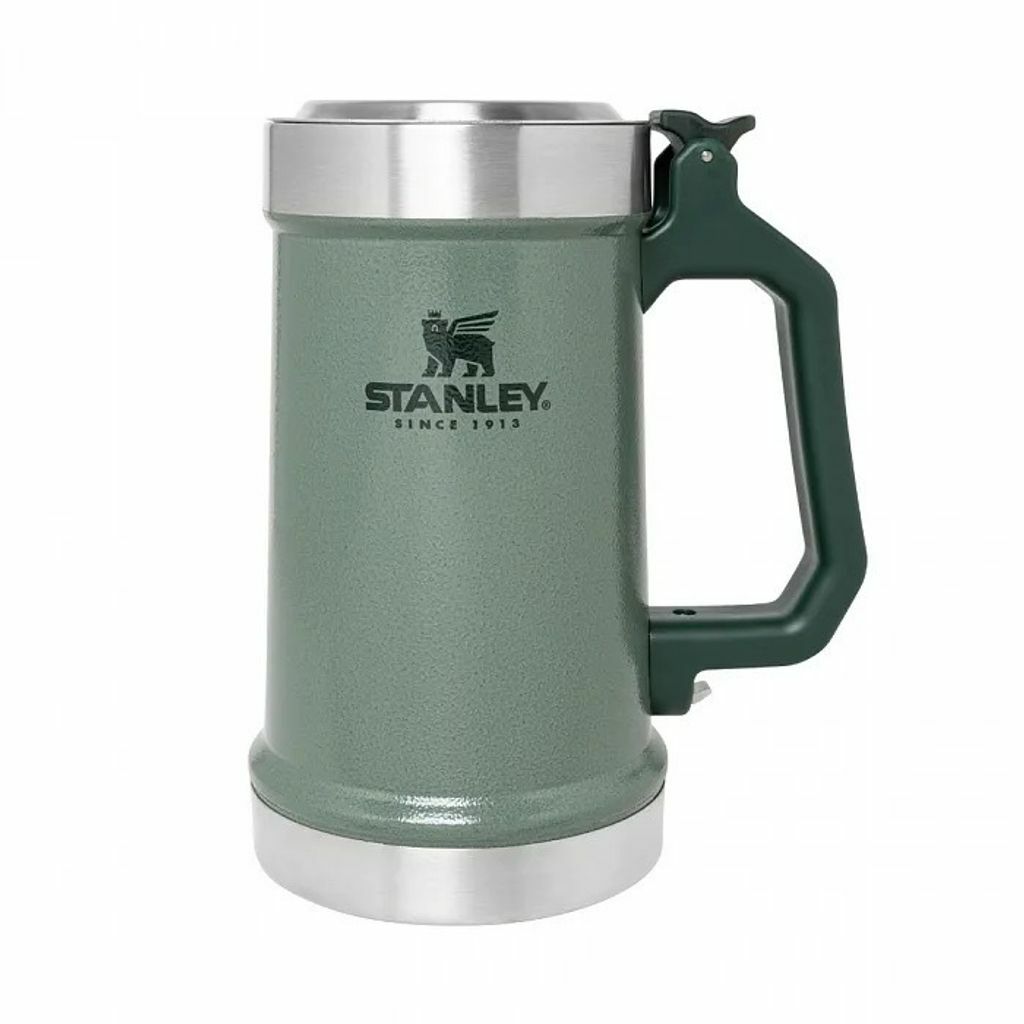 STANLEY 經典系列 加蓋啤酒杯0.7L  錘紋綠