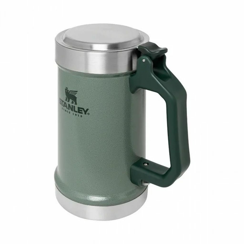 STANLEY 經典系列 加蓋啤酒杯0.7L  錘紋綠