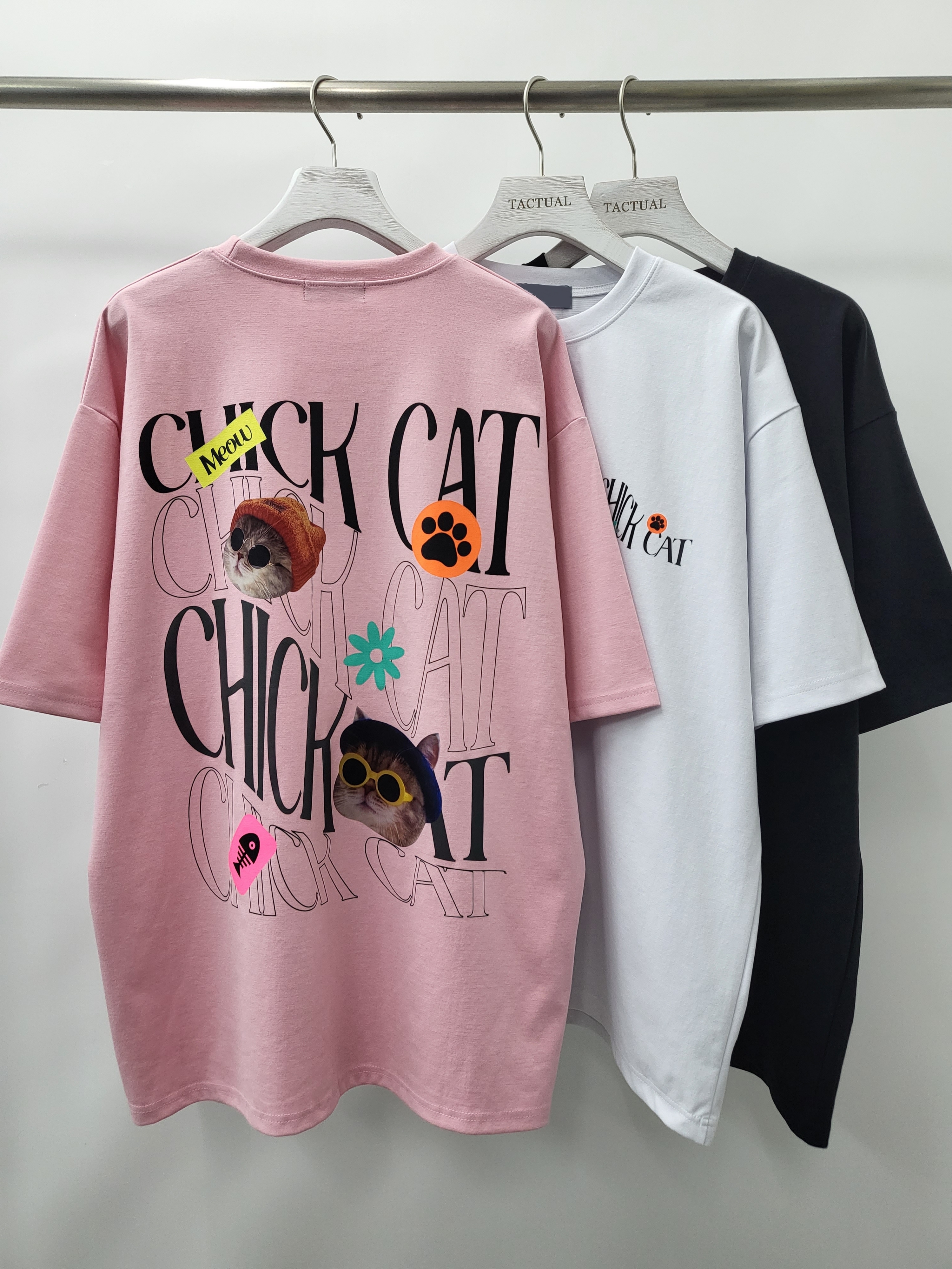 3M反光貓仔圖案短袖Tee T5090