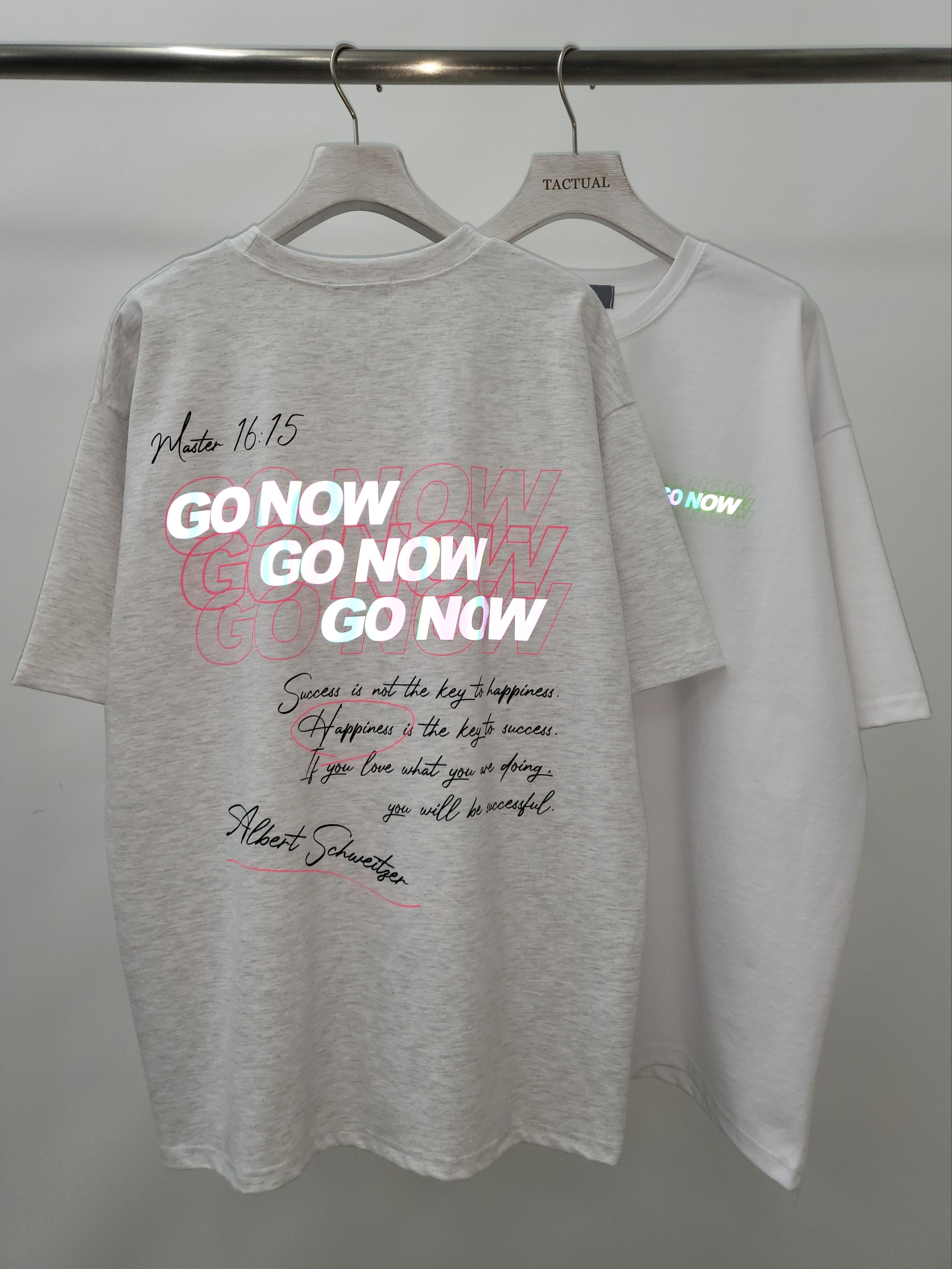 3M反光英文字短袖Tee T5091