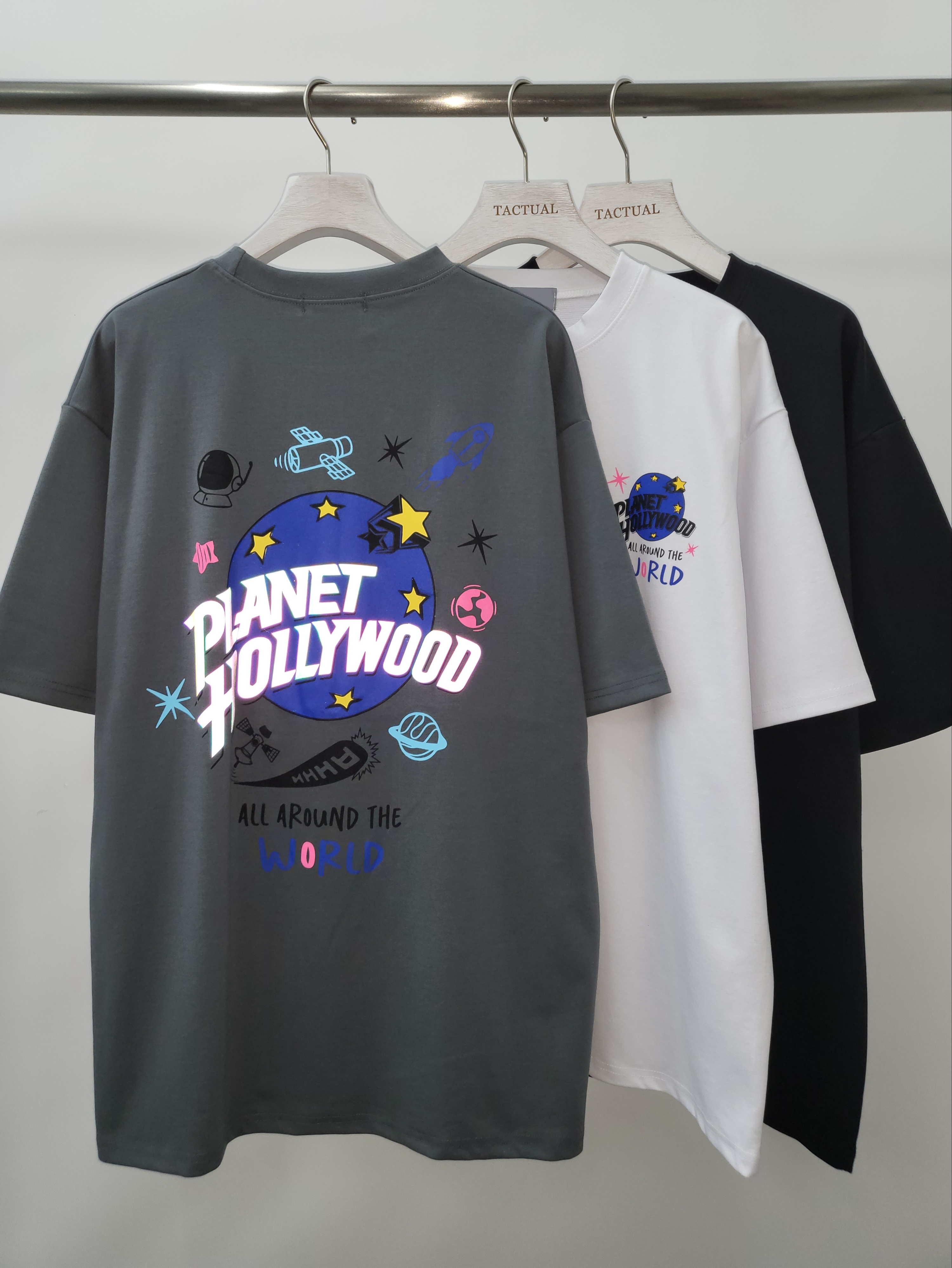 3M反光英文字圖案短袖Tee T5095