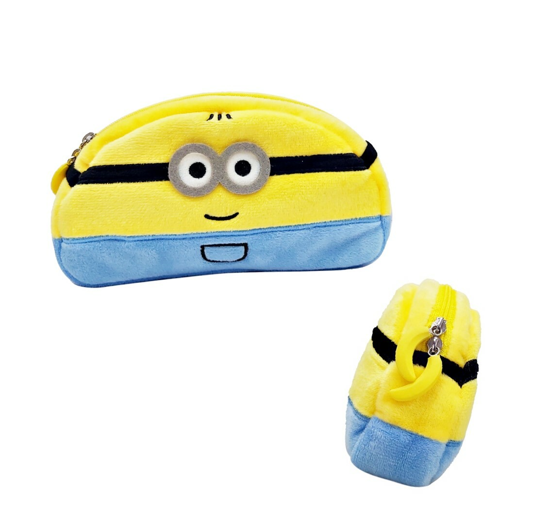 迷你兵團毛絨筆袋