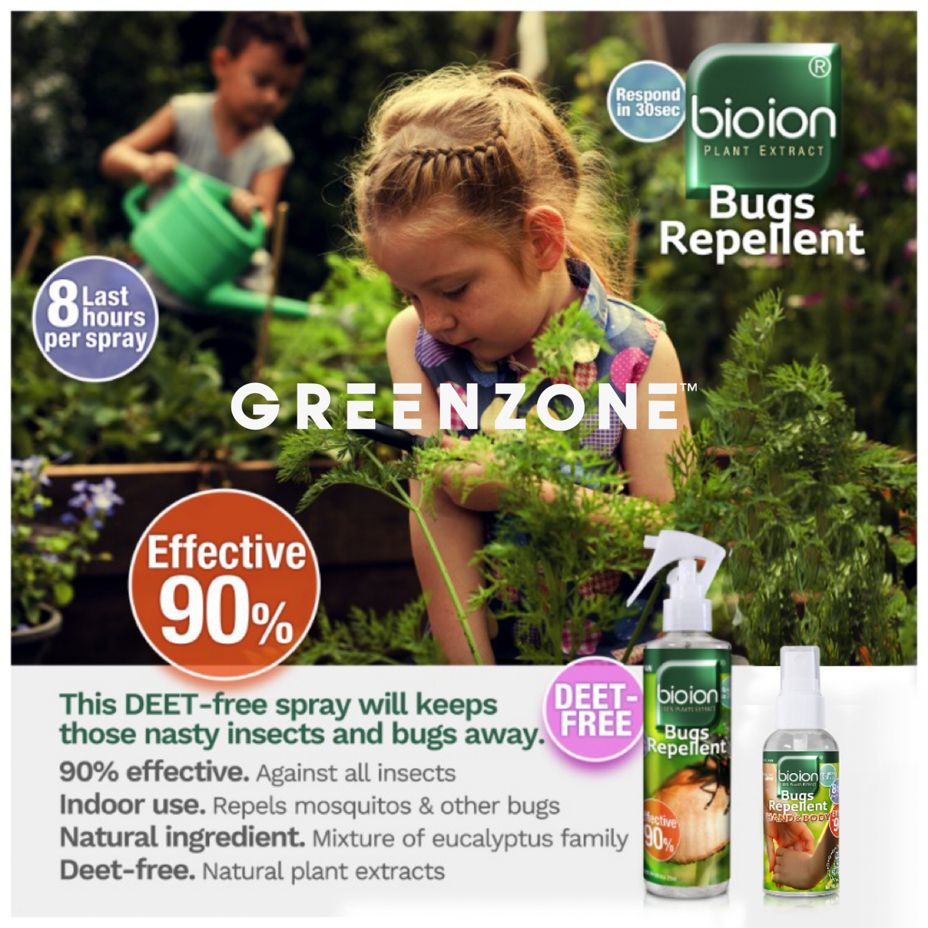 GZ LIVE BIOION BUGS REPELLENT 250ML COMBO
