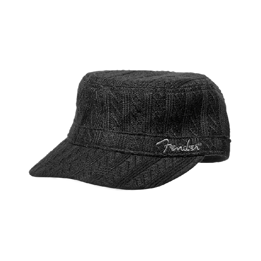 Fender Fender／ MILITARY SWEATERKNIT HAT-黑 帽子 — 三峽配件 / 週邊｜YA! 玩音樂