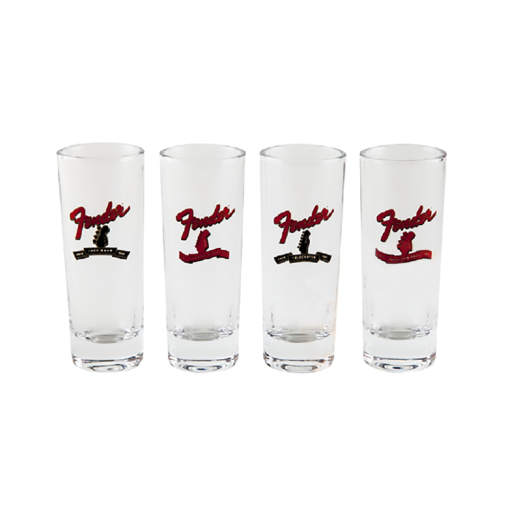 Fender Fender / Banner Headstock Shot Glasses 一口酒杯(四入) — 三峽配件 / 週邊｜YA! 玩音樂