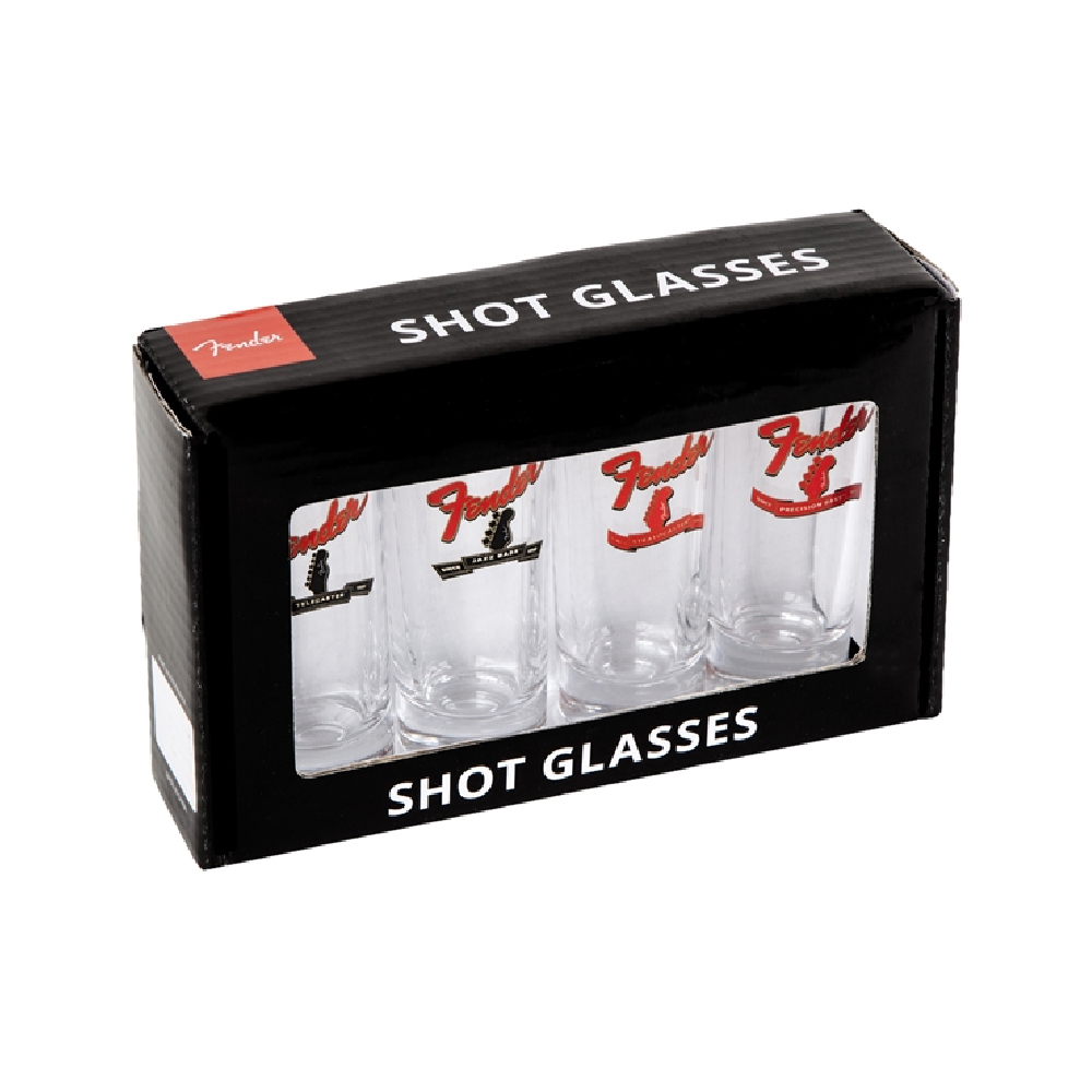 Fender Fender / Banner Headstock Shot Glasses 一口酒杯(四入) 第 2 張圖片｜三峽配件 / 週邊