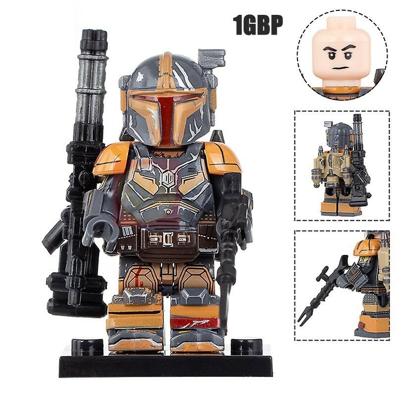 1GBP Special Offer: Mandalorian Heavy Infantry Armor Star Wars Custom Minifigs Fit Lego WM993
