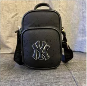 [IMPERFECTION] MLB KID'S NY MONOGRAM CROSSBODY BAG,BLACK, 7ACRMDB3NGP001-50BKS [FINAL SALE] (SDF906)
