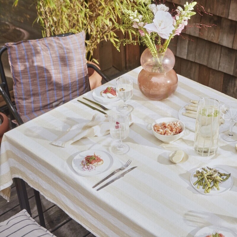 OYOY Kyoto永續系列 - 方形坐墊 / 焦糖棕